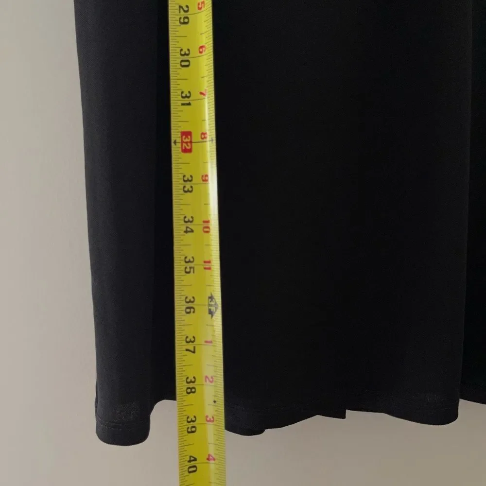 zara black front button up trafaluc dress long sleeves - Picture 7 of 10